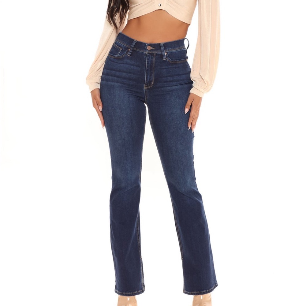 Side Split Bootcut Jeans